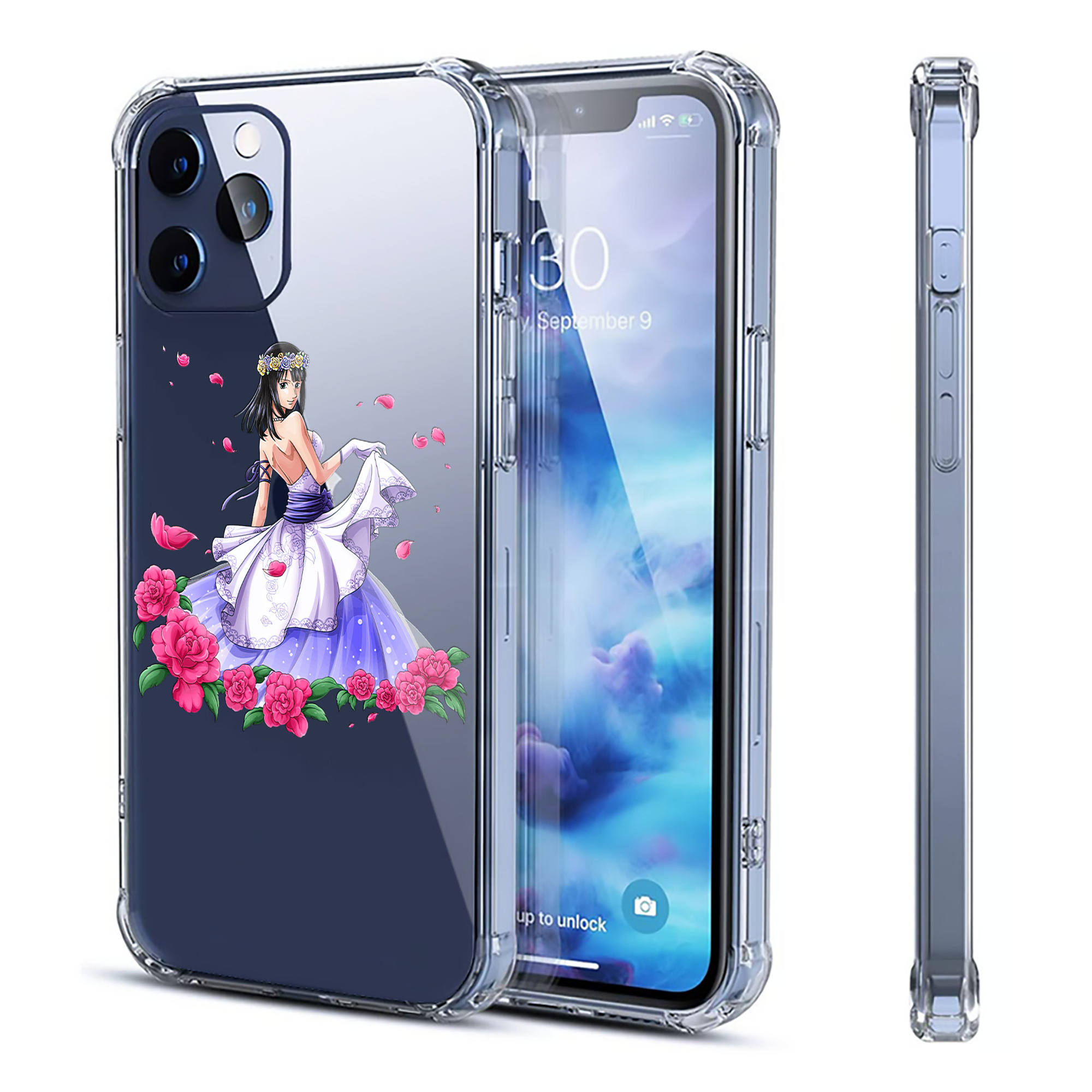 （画像用） ワンピース ニコ・ロビン ONE PIECE Nico Robin 【iPhone 12シリーズ対応】透明スマホケース（クリアソフトケース）
